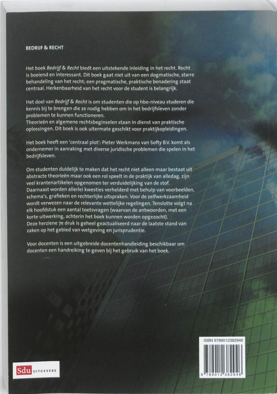 Bedrijf & Recht achterkant