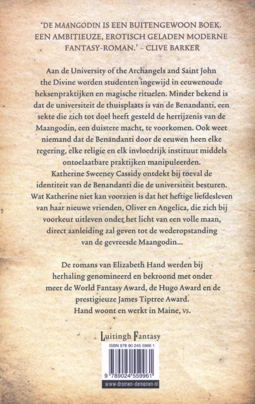 De maangodin achterkant