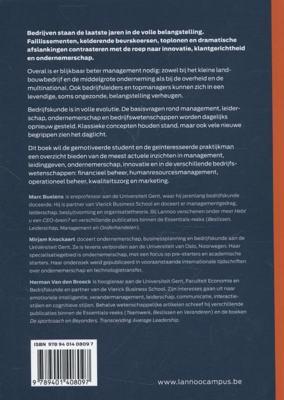 Campus handboek - Bedrijfskunde achterkant