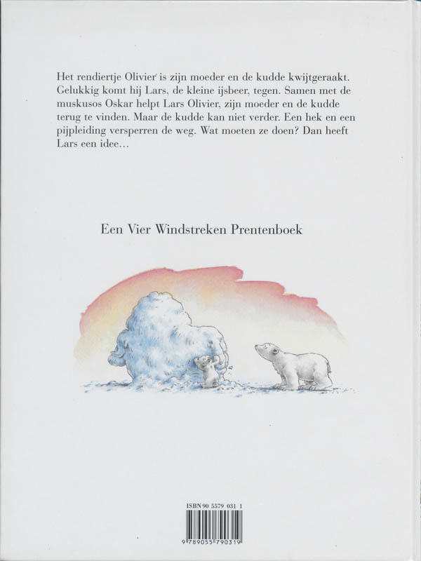 Kleine IJsbeer redt de rendieren / Kleine IJsbeer achterkant