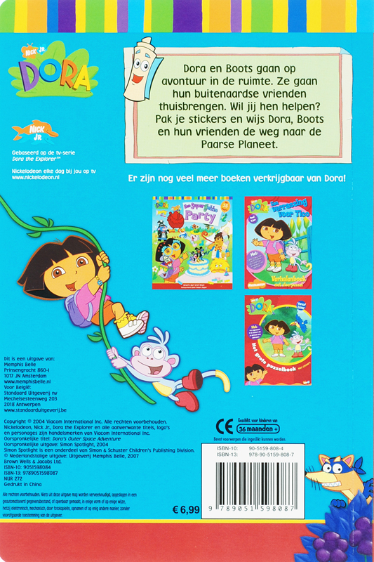 De reis naar de Paarse Planeet / Dora achterkant