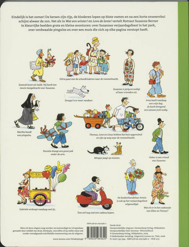 Zonnige zomer achterkant