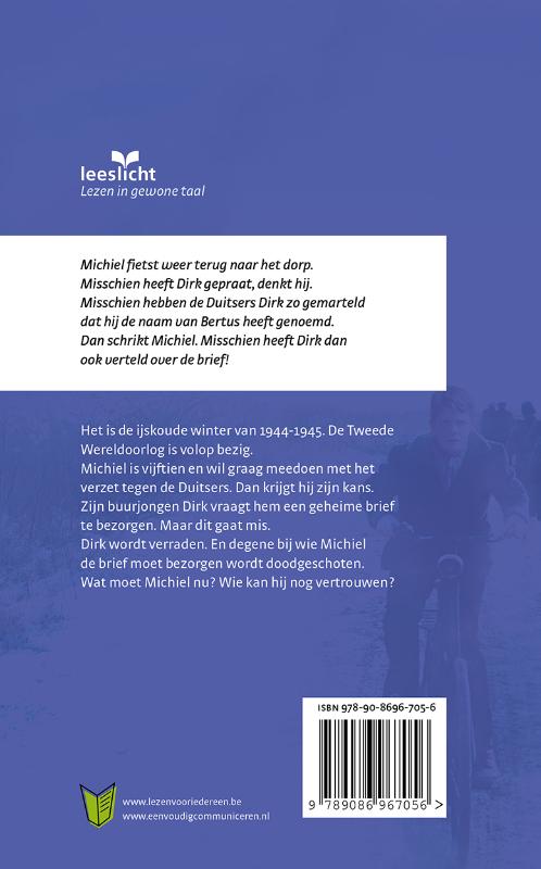 Oorlogswinter / Leeslicht achterkant
