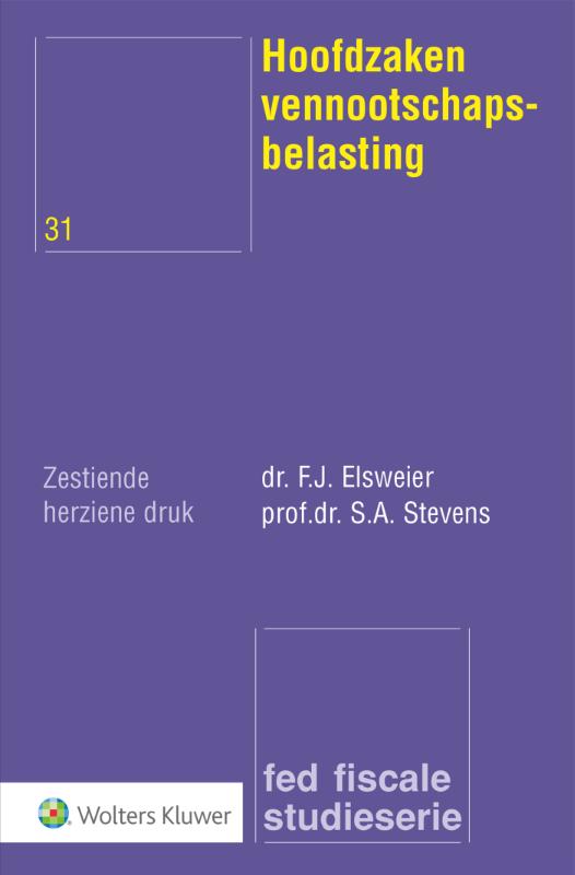 Hoofdzaken vennootschapsbelasting
