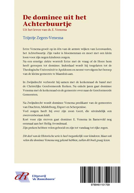 De dominee uit het Achterbuurtje / Historische verhalen voor jong en oud / 38 achterkant