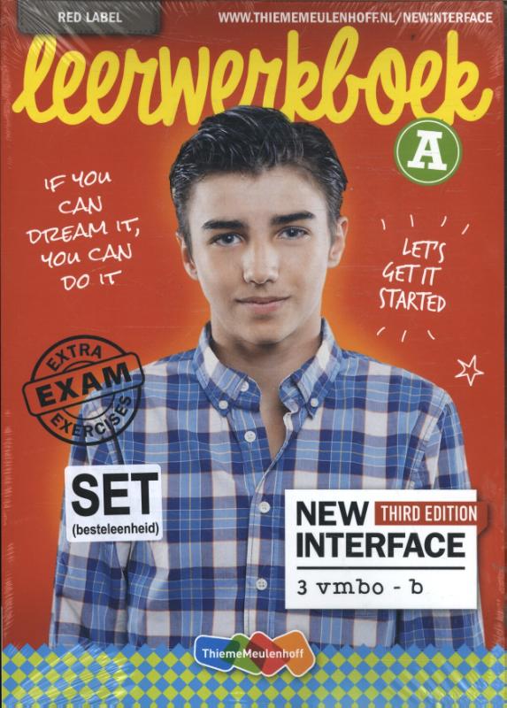 New interface 3 vmbo-b combipakket totaallicentie l 3 vmbo-b Leerwerkboek A red label