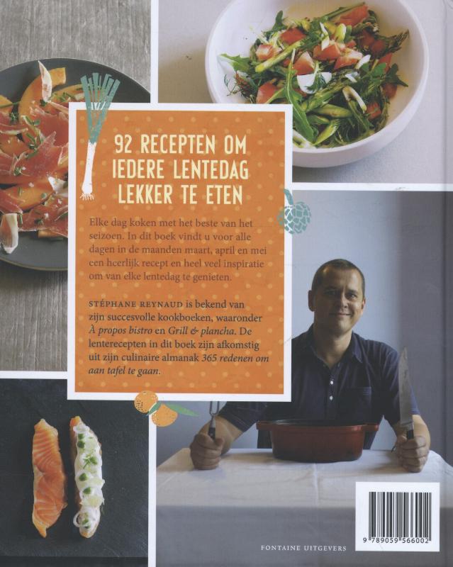 De lente op tafel achterkant