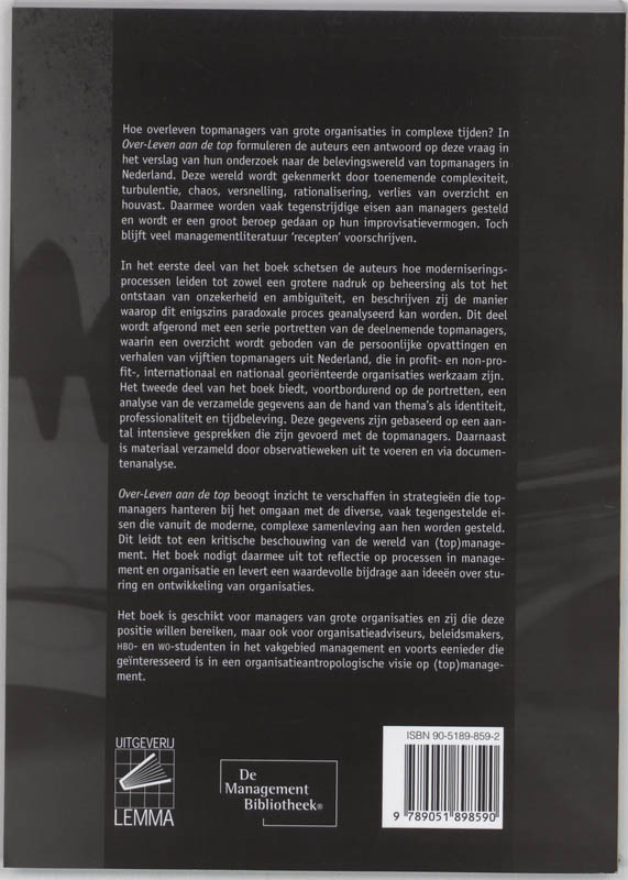 Over-Leven Aan De Top achterkant