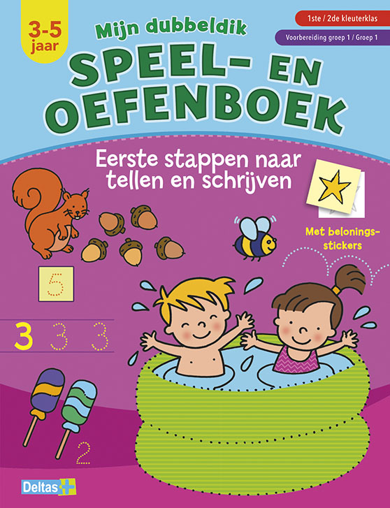Mijn dubbeldik speel- en oefenboek Eerste stappen naar tellen en schrijven 3-5 jaar