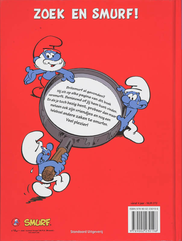 Waar is Brilsmurf ? achterkant