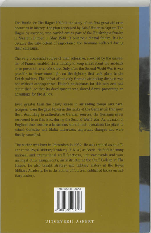 Battle For The Hauge 1940 n achterkant