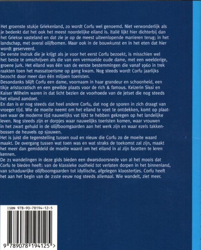 Wandelen op Corfu achterkant