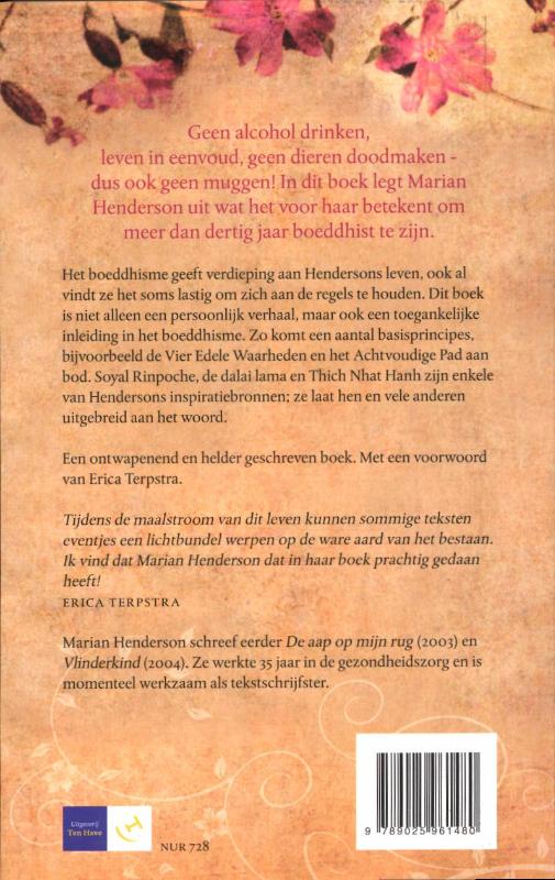 Bloemen voor Boeddha achterkant