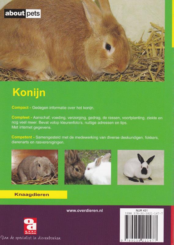 Het konijn / Over Dieren / 146 achterkant