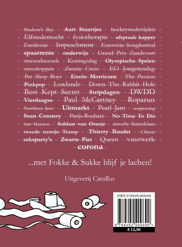 Het afzien van 2020 / Fokke & Sukke achterkant