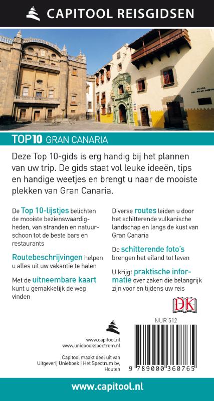 Gran Canaria / Capitool Reisgidsen Top 10 achterkant