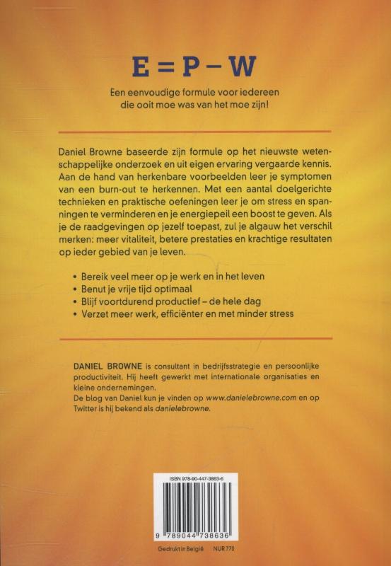 De energieformule achterkant