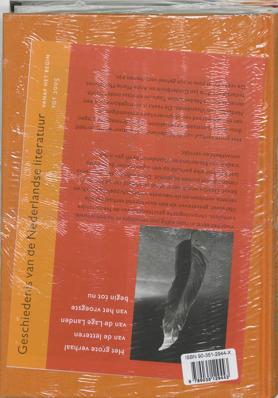 Stemmen op schrift / Geschiedenis van de Nederlandse literatuur achterkant