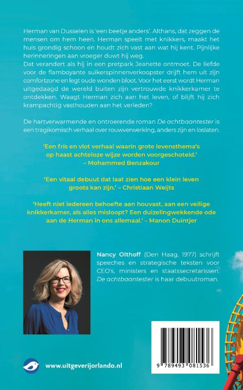 De achtbaantester achterkant