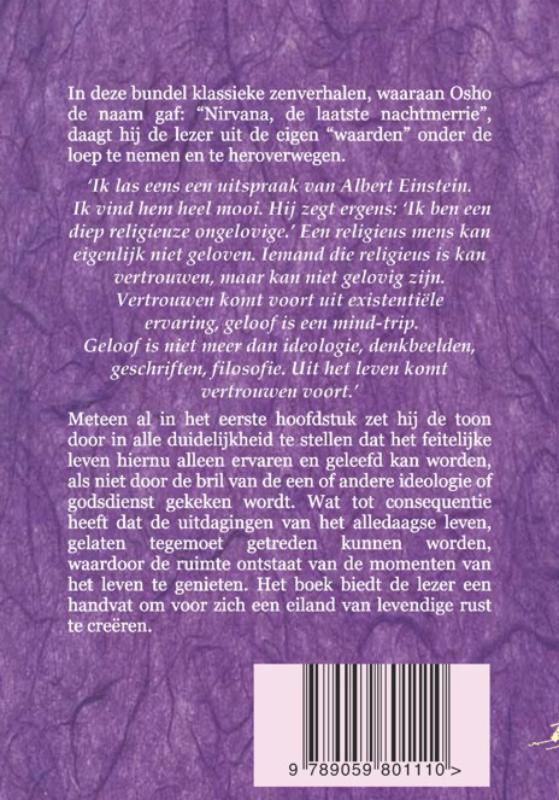 Zen en de religieuze ongelovige achterkant