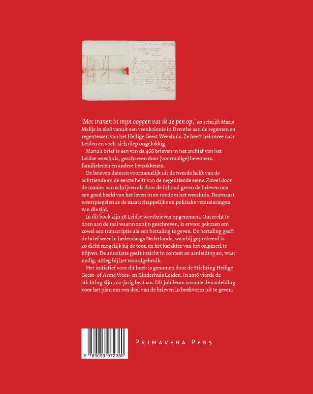 Met tranen in mijn ogen achterkant