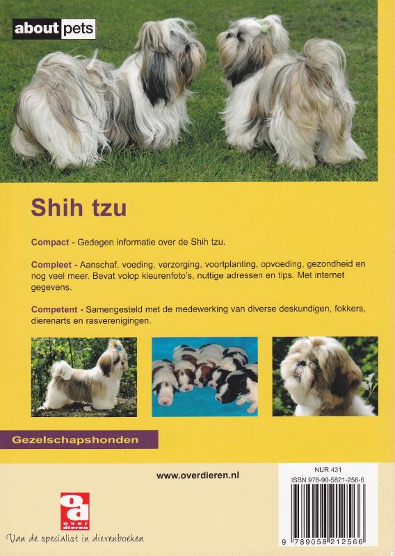 De shih tzu / Over Dieren / 198 achterkant