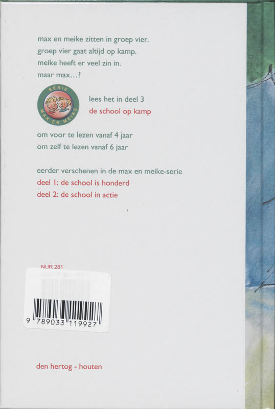 De school op kamp / Max en Meike / 3 achterkant