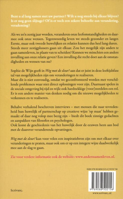 Weg Met De Sleur! achterkant