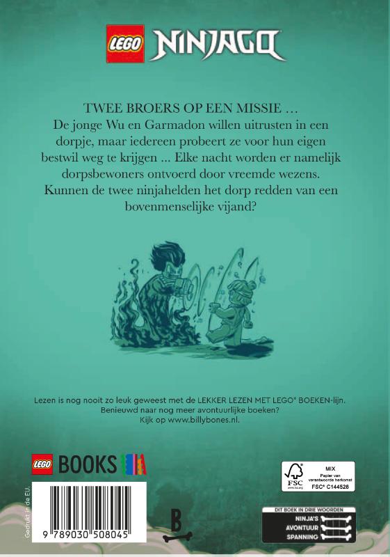 LEGO NINJAGO - Spinjitzu Brothers - De schuilplaats van de duistere meester / Lekker lezen met LEGO / 2 achterkant
