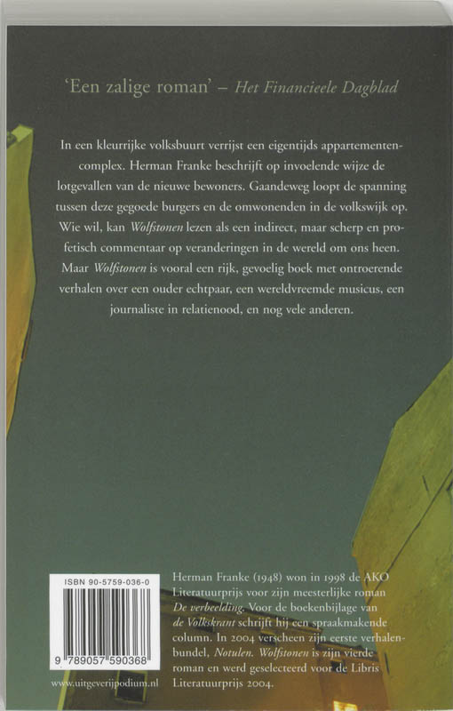 Wolfstonen / Goedkope editie achterkant