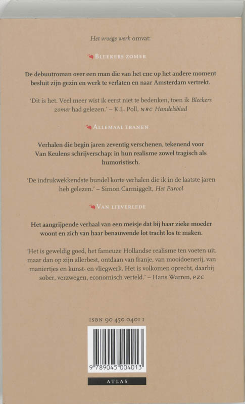 Het Vroege Werk achterkant