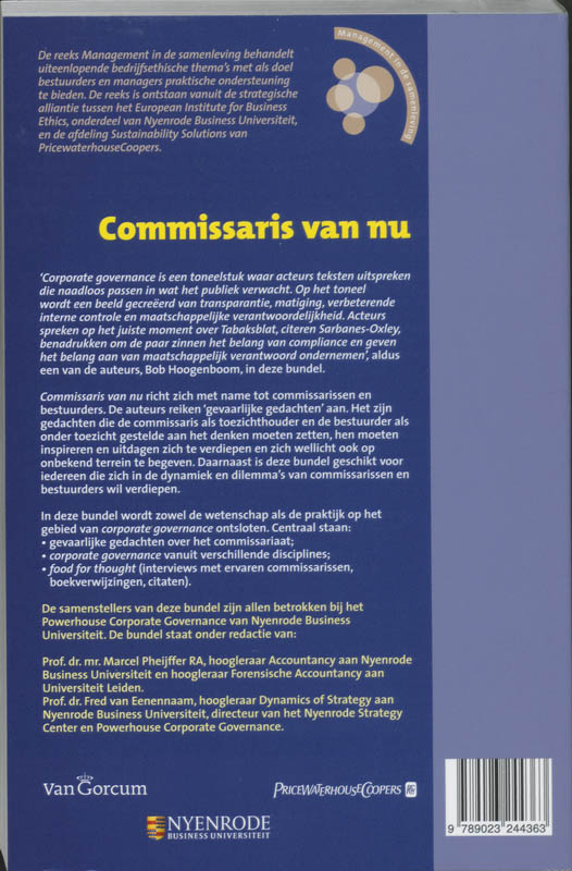 Commissaris van nu achterkant