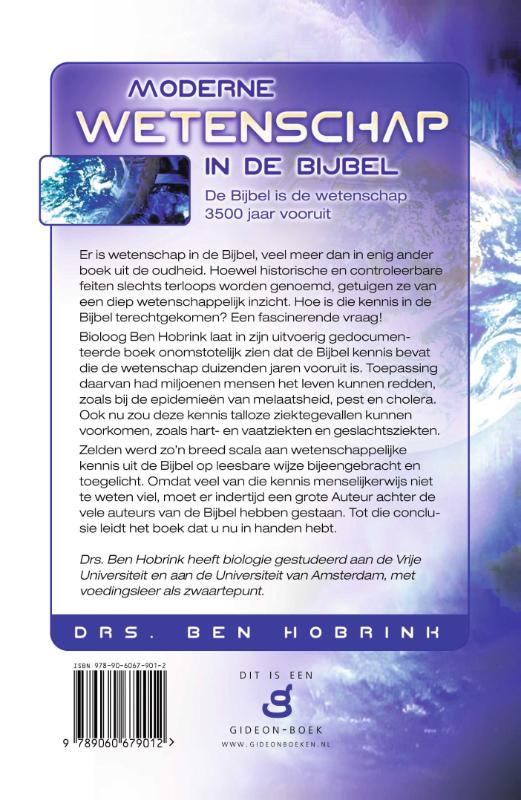 Moderne wetenschap in de Bijbel achterkant