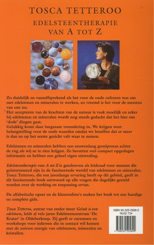 Edelsteentherapie van A tot Z achterkant