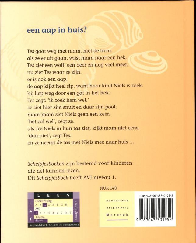 Een aap in huis! / Schelpjes achterkant