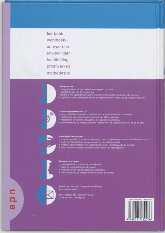 Getal en ruimte / 2 Vwo 2 / deel Leerboek achterkant