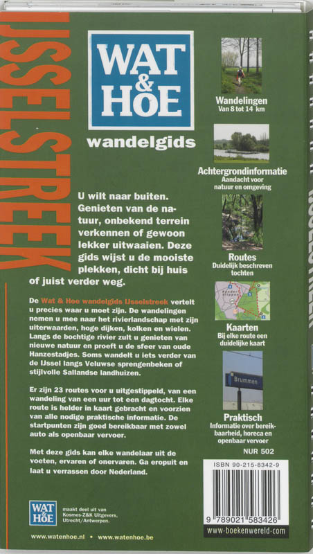 IJsselstreek / Wat & Hoe wandelgids achterkant