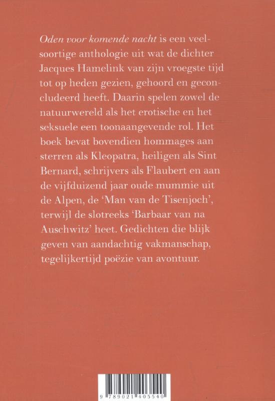 Oden voor komende nacht achterkant