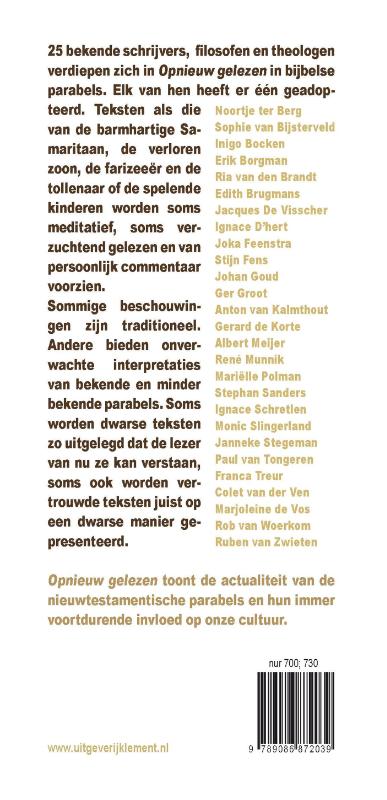 Opnieuw gelezen achterkant