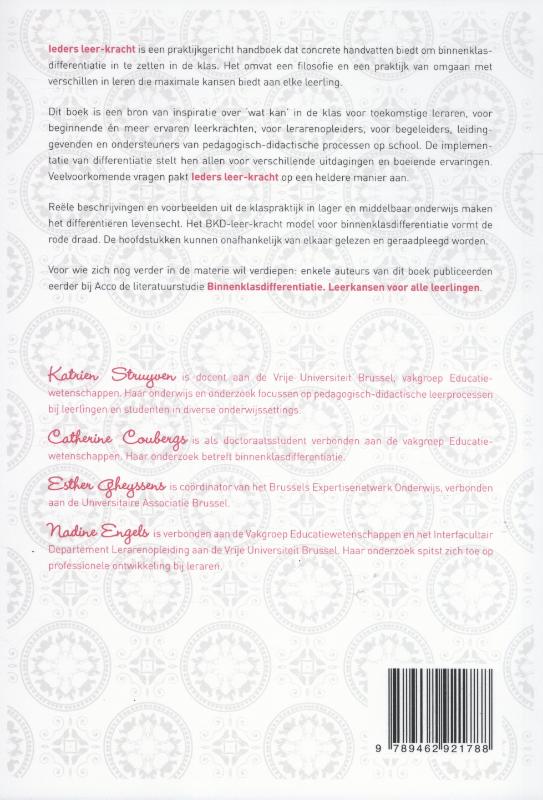 Ieders leer-kracht achterkant