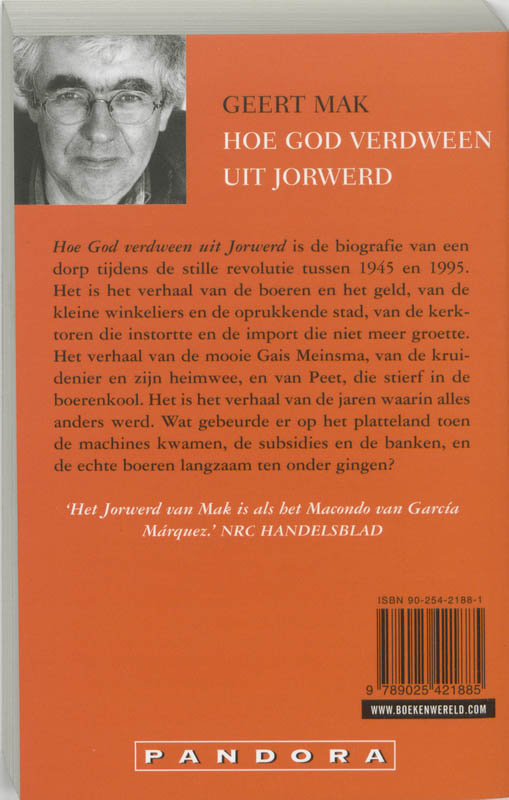 Hoe God verdween uit Jorwerd / Pandora pockets achterkant