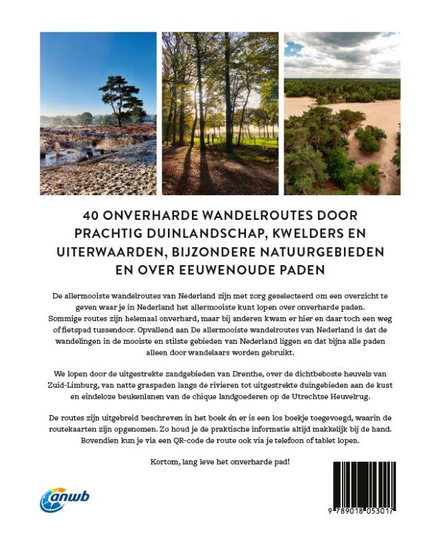 De allermooiste wandelroutes van Nederland / ANWB wandelgids achterkant