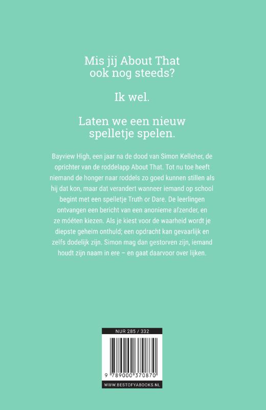 Eerlijk duurt het langst / Een van ons liegt achterkant