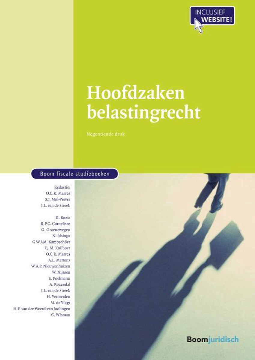 Hoofdzaken belastingrecht / Boom fiscale studieboeken