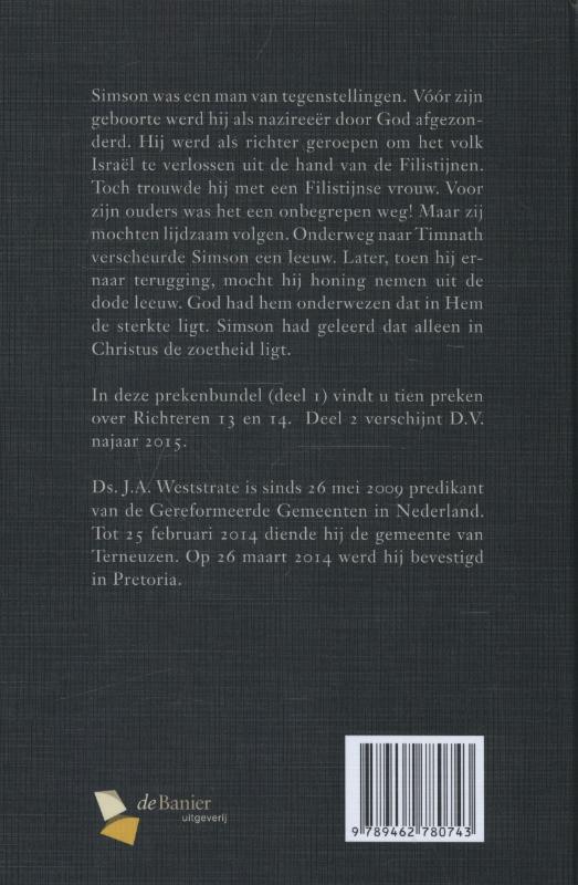 Simson, de nazireeër Gods achterkant