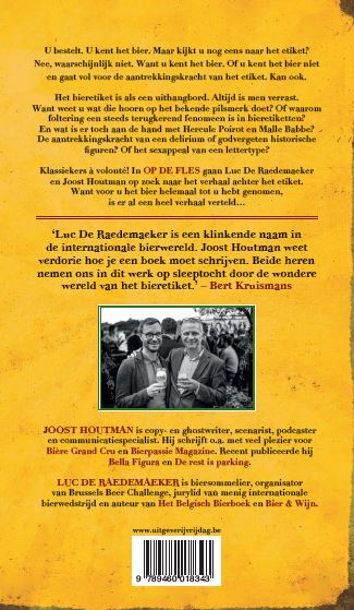 Op de fles achterkant