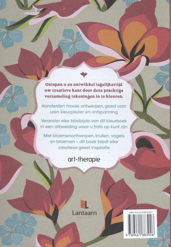 Kleurboek pretty patterns achterkant