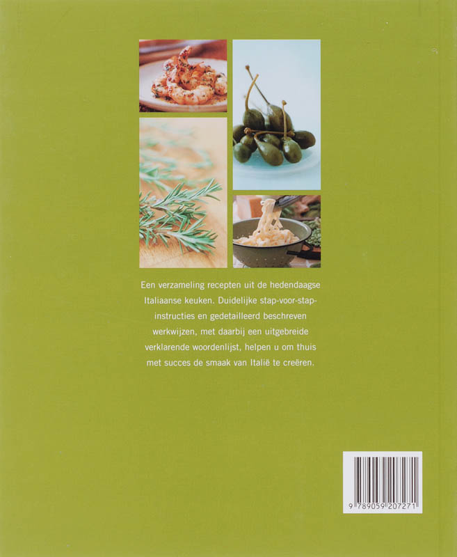 De echte Italiaanse keuken achterkant