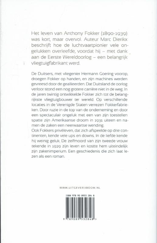 Anthony Fokker achterkant