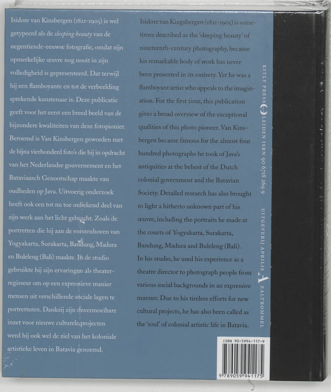Isidore Van Kinsbergen (1821-1905) achterkant